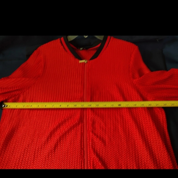 Conrad C Mesh Zip Up Red Jacket, XL Pre-owned Black trim - Picture 5 of 10